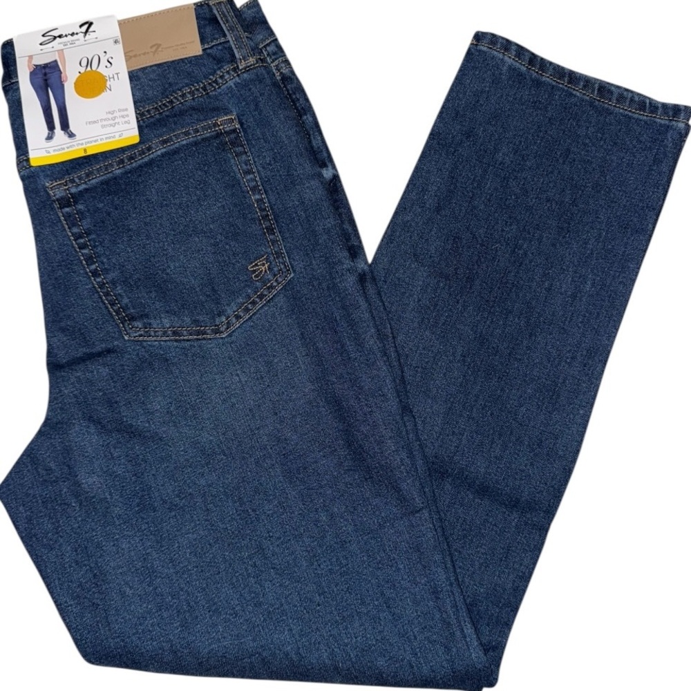 Seven 7 Women’s 90s Straight Leg Jeans Size 8 Divine Wash NWT